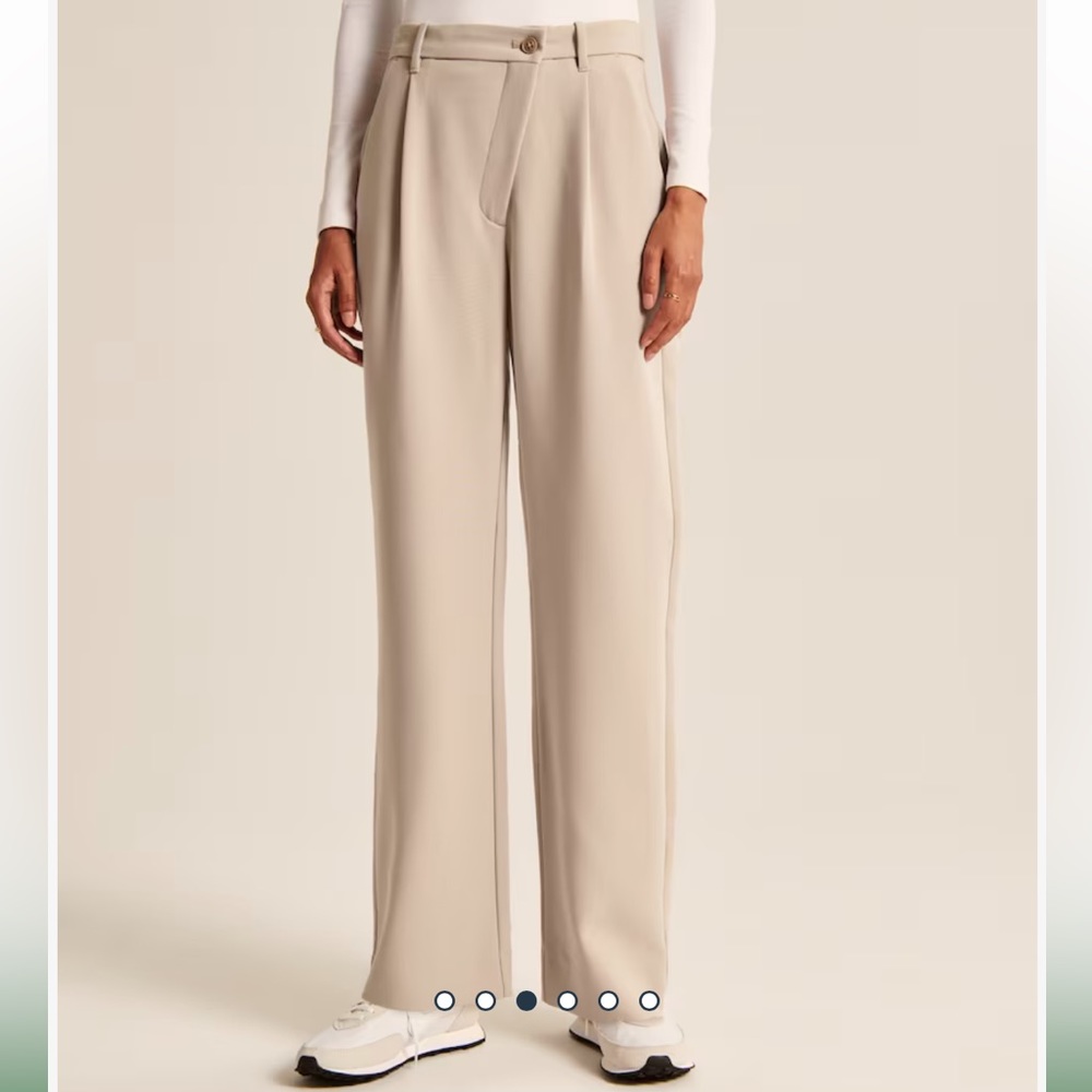 Abercrombie & Fitch Tailored Relaxed Straight Pants